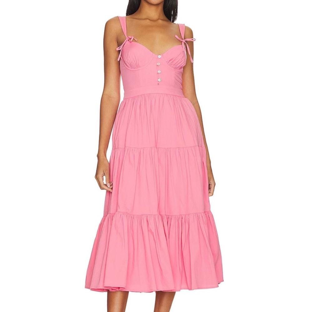 Tularosa - Poppy Midi Dress Pink